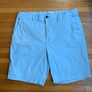 Goodthreads Men's Slim-Fit 9" Flat-Front Comfort Stretch Chino Short 36 Lt Blue